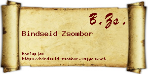 Bindseid Zsombor névjegykártya